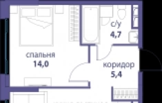 Продам 1 комнатную квартиру 42 м2 картинка из объявления