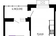 Продам 2 комнатную квартиру 56.52 м2 в объявлении 9 фото Продам 2 комнатную квартиру 56.52 м2 картинка из объявления