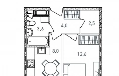 Продам 1 комнатную квартиру 31 м2 картинка из объявления