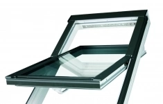 Мансардное окно Fakro PTP U4 PROFI ПВХ двухкамерным стеклопакетом (78*140) картинка из объявления