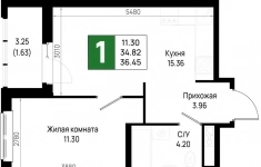 Продам 1 комнатную квартиру 36 м2 в объявлении 10 фото Продам 1 комнатную квартиру 36 м2 картинка из объявления