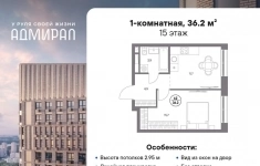 Продам 1 комнатную квартиру 36 м2 картинка из объявления