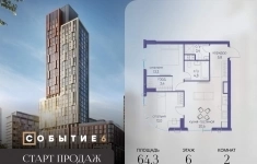 Продам 2 комнатную квартиру 64.3 м2 в объявлении 10 фото Продам 2 комнатную квартиру 64.3 м2 картинка из объявления