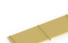 Решетка itermic GRILL.4300.LGA-25 цвет Gold ширина 250 мм длина 4400 мм алюминиевая для встраиваемых в пол внутрипольных конвекторов ITT и ITTB картинка из объявления