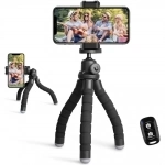 Ubeesize Phone Tripod – Portable & Flexible with Wireless Remote and Clip картинка из объявления