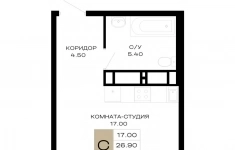 Продам 1 комнатную квартиру 29 м2 картинка из объявления