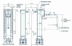 Опорное устройство с редуктором (стопа S) высота М-900мм 0237108201-K картинка из объявления