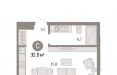 Продам 1 комнатную квартиру 32 м2 картинка из объявления