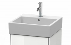 Тумба под раковину Duravit XSquare 484х397х460 подвесная, 2 ящика, белый глянец XS419202222 картинка из объявления