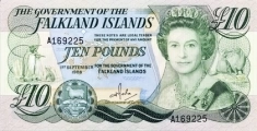 Банкнота 10 фунтов, Фолклендские острова картинка из объявления