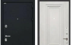 Двери Интекрон производства г. Йошкар-Ола Входная металлическая дверь Интекрон Колизей Сан Ремо (Черный шелк / RAL 9010) картинка из объявления