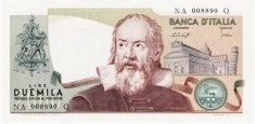 Банкнота Италии 2000 лир 1983 года картинка из объявления