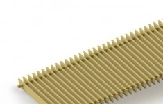 Решетка itermic GRILL.2500.SGA-25 цвет Gold ширина 250 мм длина 2600 мм алюминиевая для встраиваемых в пол внутрипольных конвекторов ITT и ITTB картинка из объявления
