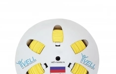 Профиль ПВХ овальный Vell YL-048 для маркировки проводов, Ø 4,8 мм, 200 метров, желтый, премиум материал (самозатухающий... картинка из объявления
