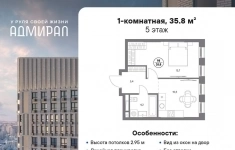 Продам 1 комнатную квартиру 35 м2 картинка из объявления