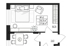 Продам 1 комнатную квартиру 37 м2 картинка из объявления