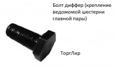 Болт диффер (крепление ведомомой шестерни главной пары) картинка из объявления