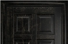 Дверь Оникс модель Вена 2 Цвет:эмаль черная патина золото Остекление:Без стекла картинка из объявления