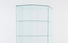 Витрина стеклянная quot;истраquot; угловая №118 шестигранная (без дверки, задние стенки - стекло), Белый картинка из объявления