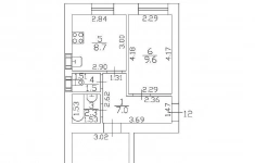 Продам 2 комнатную квартиру 46.4 м2 в объявлении 10 фото Продам 2 комнатную квартиру 46.4 м2 картинка из объявления