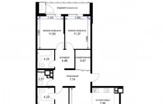 Продам 4 комнатную квартиру 122.7 м2 картинка из объявления