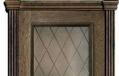 Межкомнатная дверь VIVA Premium «Olson» Шпон морёного дуба (остеклённая) картинка из объявления