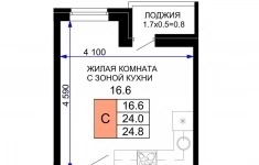 Продам 1 комнатную квартиру 24 м2 картинка из объявления
