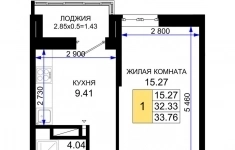 Продам 1 комнатную квартиру 33 м2 картинка из объявления