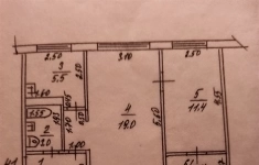Продам 2 комнатную квартиру 44.3 м2 картинка из объявления