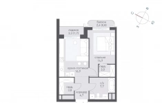 Продам 1 комнатную квартиру 54.9 м2 в объявлении 10 фото Продам 1 комнатную квартиру 54.9 м2 картинка из объявления