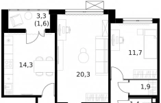 Продам 3 комнатную квартиру 84 м2 картинка из объявления