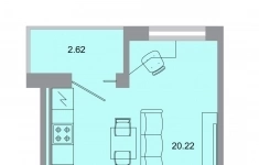 Продам 1 комнатную квартиру 28 м2 картинка из объявления