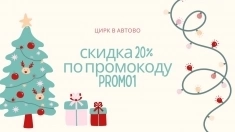 Скидка 20% на билеты в цирк Автово! Используйте промокод promo1 картинка из объявления