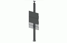 ALG Напольно-потолочное крепление для 2-х ТВ 32-65quot;(вертикально), вращение 360quot; (цвета: черный/белый/металлик) картинка из объявления