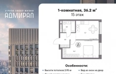 Продам 1 комнатную квартиру 36 м2 картинка из объявления