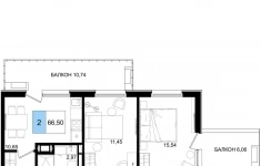 Продам 2 комнатную квартиру 66.5 м2 в объявлении 10 фото Продам 2 комнатную квартиру 66.5 м2 картинка из объявления
