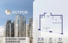 Продам 1 комнатную квартиру 31.7 м2 картинка из объявления