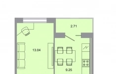 Продам 1 комнатную квартиру 33 м2 картинка из объявления