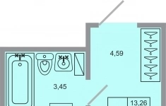 Продам 1 комнатную квартиру 21 м2 картинка из объявления
