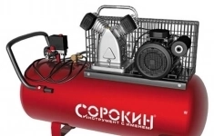 Компрессор масляный СОРОКИН 13.8, 100 л, 2.2 кВт картинка из объявления
