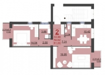 Продам 2-к. квартиру, 62,3 м², 3/3 эт. картинка из объявления