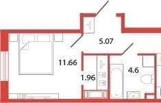 Продам 1 комнатную квартиру 38 м2 картинка из объявления