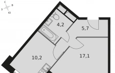 Продам 1 комнатную квартиру 38.4 м2 картинка из объявления