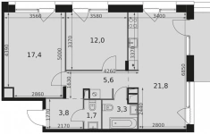 Продам 3 комнатную квартиру 72.4 м2 картинка из объявления