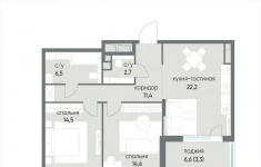 Продам 2 комнатную квартиру 75 м2 картинка из объявления