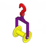 Ролик для прокладки кабеля подвесной с крюком РП 80К, РП 150К, РП картинка из объявления