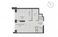 Продам 1 комнатную квартиру 48.9 м2 картинка из объявления