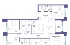 Продам 4 комнатную квартиру 152 м2 в объявлении 10 фото Продам 4 комнатную квартиру 152 м2 картинка из объявления