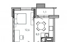 Продам 1 комнатную квартиру 31 м2 картинка из объявления