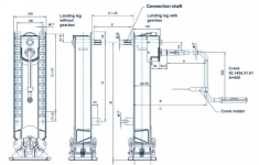 Опорное устройство c редуктором (стопа S) высота М-650мм 0237105301-K картинка из объявления